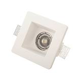 Χωνευτό σποτ λευκό από γύψο 1XGU10 D:12cm (Χ0001)