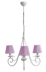 Φωτιστικό Πολύφωτο 3φ Μέταλλο λευκό με αμπαζούρ Ε14