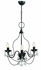 Φωτιστικό Πολύφωτο 3φ Μέταλλο μαύρο Ε14