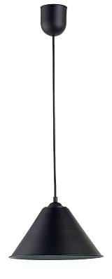 Φωτιστικό μονόφωτο αλουμίνιο μαύρο Ε27 Φ22