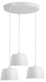 Φωτιστικό Πολύφωτο 3φ Αλουμίνιο λευκό Ε27