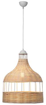 Φωτιστικό μονόφωτο μέταλλο/ρατάν Ε27 Φ41