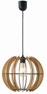 Φωτιστικό μονόφωτο ξύλο natural Ε27 Φ32