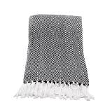 MINTONI ΡΙΧΤΑΡΙ ΒΑΜΒΑΚΙ POLYESTER ΜΑΥΡΟ ΛΕΥΚΟ 180x240cm