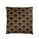 SUNRISE 1 ΔΙΑΚΟΣΜΗΤΙΚΟ ΜΑΞΙΛΑΡΙ ΒΕΛΟΥΔΟ ΜΑΥΡΟ ΧΡΥΣΟ 45x45cm