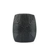 LINEAR ΒΑΖΟ ΑΛΟΥΜΙΝΙΟ ΜΑΥΡΟ 21x8xH24cm