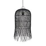 ΦΩΤΙΣΤΙΚΟ ΚΡΕΜΑΣΤΟ ΜΟΝΟΦΩΤΟ Ε27 MAX 60W H610*D330mmRATTAN ΜΑΥΡΟ