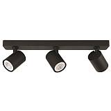 ΣΠΟΤ ΟΡΟΦΗΣ ΤΡΙΠΛΟ GU10 S1980 ΜΑΥΡΟ