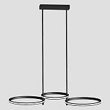 ΦΩΤΙΣΤΙΚΟ ΚΡΕΜΑΣΤΟ 3ΦΩΤΟ LED 33W ΜΑΥΡΟ