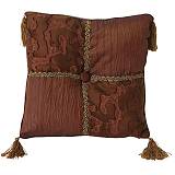 ΜΑΞΙΛΑΡΙ ΚΑΦΕ-ΧΡΥΣΟ ΤΕΤΡΑΓΩΝΟ ΜΕ ΚΕΝΤΗΜΑ ΚΑΙ ΦΟΥΝΤΕΣ 30x30cm