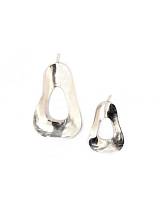 Αχλάδι διακ.τοίχου ααλουμ.ασημί 33Χ19Χ3,50