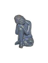 Βούδας κεραμ. Μπλε χρ. 21εκ.