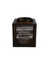 Φανάρι ξύλινο καφέ χρ. 21Χ21Χ25