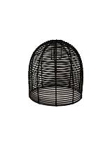 Φωτιστικό καπέλο οροφής rattan μαύρο 34Χ34,5