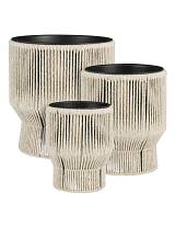 Κασπώ μεταλ.Merida εκρού raffia 28X33