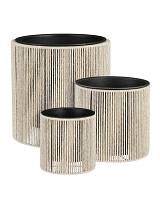 Κασπώ μεταλ.Merida εκρού raffia 33X32