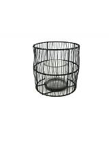 Κηροπήγιο μετ.συρμάτινο μαύρο 16Χ16