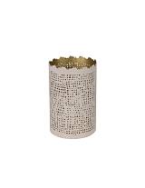 Κηροπήγιο μεταλ.Mila ροζ 10Χ15