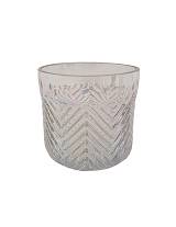 Κηροπήγιο vintage γυαλ. 12Χ12εκ.