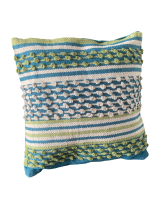 Μαξιλάρι βαμβ.μπλε/γκρι σχ.45Χ45