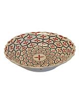 Πιάτο διακσομ.κεραμ.χειροποίητο relief 42εκ. Μαύρο