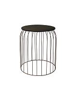 Τραπέζι βοηθ.μεταλ.μπρονζέ με μαύρο καπάκι 40Χ45