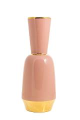 ΔΙΑΚΟΣΜΗΤΙΚΟ ΒΑΖΟ ΚΕΡΑΜΙΚΟ ΡΟΖ Ι ΜΕ ΧΡΥΣΟ  16Χ41,5ΕΚ