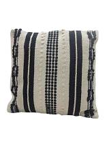 Μαξιλάρι βαμβ,45Χ45 μαυρόασπρο ριγέ