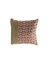 Μαξιλάρι μπορντώ χρ.με λινάτσα 40Χ40