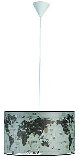 Φωτιστικό μονόφωτο παιδικό αμπαζούρ  υδρόγειος Ε27 Φ40