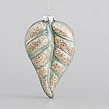 ΓΥΑΛΙΝΟ ΣΤΟΛΙΔΙ, ΦΥΛΛΟ, ΜΕΝΤΑ, ΜΕ GLITTER, ΣΕΤ 4ΤΜΧ, 7x2,6x11,5cm