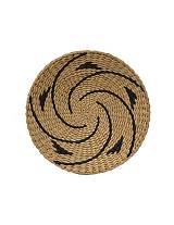 Πιατέλα ψάθινη τοίχου μαύρο σχ. Φ35Χ4