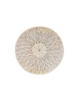 Πιατέλα τεχν.raffia τοίχου λευκή Φ35Χ5