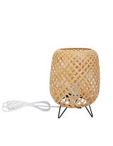 Φωτιστικό επιτρ.bamboo φυσικό/μεταλ.πόδια Φ19Η29cm