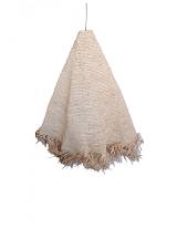Φωτιστικό οροφής AFRICA corn husk με κρόσια raffia 30Χ90