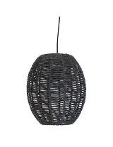 Φωτιστικό οροφής  μαύρο τεχν.Raffiaι Φ26Η28cm