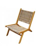 Καρέκλα KD teak / rattan 55X77X77