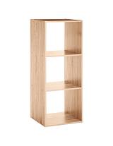 Ραφιέρα  μελαμίνης με 3ράφια φυσικό 34,5Χ32Χ100,5