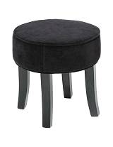 Σκαμπώ βελούδ.μαύρο Adriel 35X35