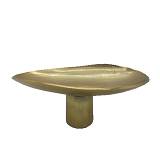 DUNE ΔΙΣΚΟΣ ΜΕ ΠΟΔΙ ΑΛΟΥΜΙΝΙΟ ΧΡΥΣΟ 45,75x25,5xH17,75cm
