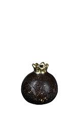 ΚΕΡΑΜΙΚΟ ΡΟΔΙ ΜΑΥΡΟ ΓΥΑΛΙΣΤΕΡΟ ΜΕ ΧΡΥΣΕΣ ΠΙΤΣΙΛΙΕΣ 7,6ΕΚ