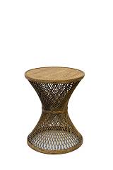 ΤΡΑΠΕΖΙ ΒΟΗΘΗΤΙΚΟ ΞΥΛΙΝΟ ΚΑΦΕ ΣΚΟΥΡΟ 56Χ45ΕΚ