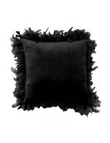 Μαξιλάρι μαύρο με πούπουλα 40x40cm