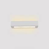 Inlight Επιτοίχιο φωτιστικό λευκό από γύψο 2xE14 D:36cm (43049-B-White)