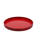 Πιατέλα μελαμίνη κόκκινη Φ36Η2,5cm