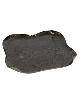 Πιατέλα μεταλ. Μαύρη Φ51 Η5,5cm