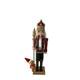 XMAS LUE C ΚΑΡΥΟΘΡΑΥΣΤΗΣ ΚΟΚΚΙΝΟ ΠΡΑΣΙΝΟ ΧΡΥΣΟ H40cm