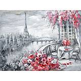 ΠΙΝΑΚΑΣ ΚΑΜΒΑΣ ΠΑΡΙΣΙ ΡΟΖ 120x90x3cm 6/ΚΙΒ