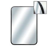 ΚΑΘΡΕΠΤΗΣ ΟΡΘΟΓΩΝΙΟΣ ΕΠΙΤΟΙΧΙΟΣ ΜΑΥΡΟ ΠΛΑΙΣΙΟ ΑΛΟΥΜΙΝΙΟΥ -  50x70x4cm 1/6ΚΙΒ