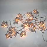 20 ΛΑΜΠΑΚΙΑ ΑΣΤΕΡΙ ΣΕΙΡΑ ΜΠΑΜΠΟΥ ΑΛΥΣΙΔΑ ΑΣΗΜΙ - ΜΗΚΟΣ 1,35m.+ ΚΑΛΩΔΙΟ 1,3m.